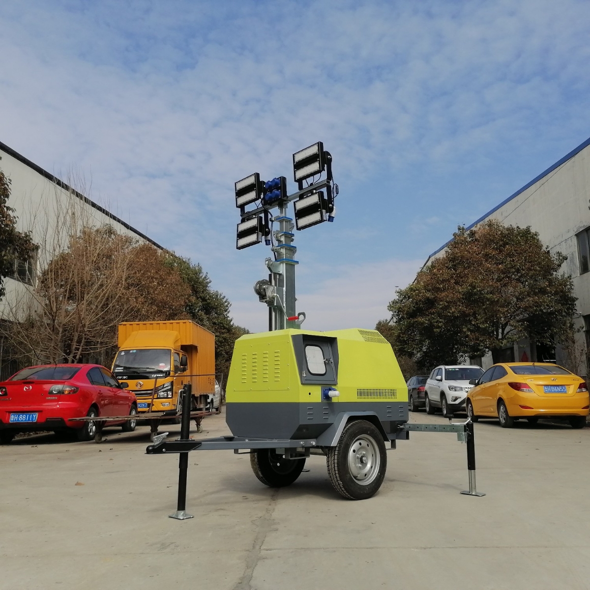 移動(dòng)照明車(chē)在鐵路照明方面的應用