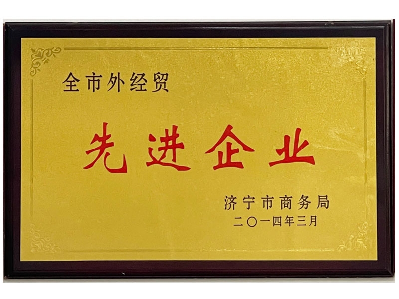 全市外經(jīng)貿先進(jìn)企業(yè)