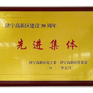 建設30周年先進(jìn)集體